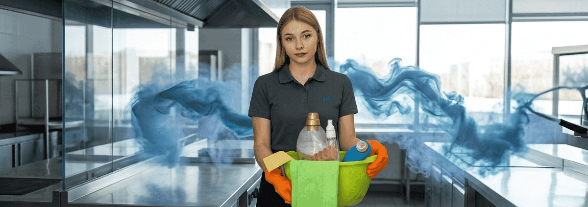 Maundy Clean auto dealership cleaning crew — PVG-checked, uniformed, trained in showroom floor restoration, paintwork-safe detailing, tyre mark removal, and workshop degreasing