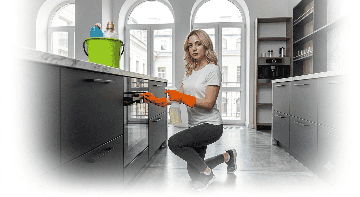 Maundy Clean day porter — PVG-checked, uniformed, trained in reception care, washroom audits, breakout hygiene, meeting room turnaround and spill response